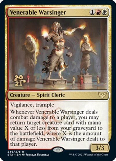 Venerable Warsinger [Strixhaven: School of Mages Prerelease Promos] | Jack's On Queen