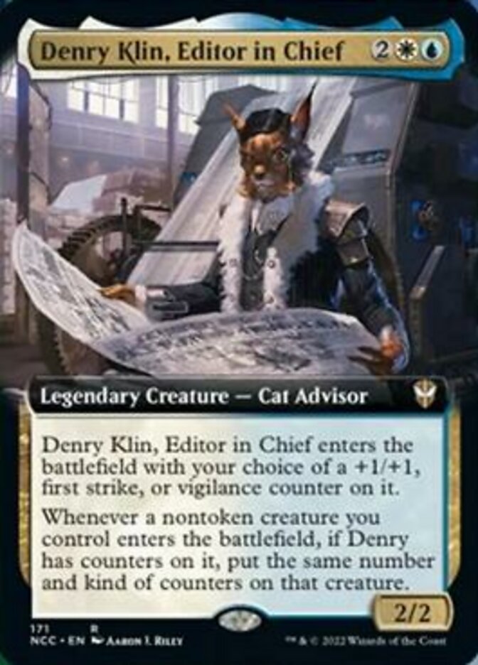 Denry Klin, Editor in Chief (Extended Art) [Streets of New Capenna Commander] | Jack's On Queen