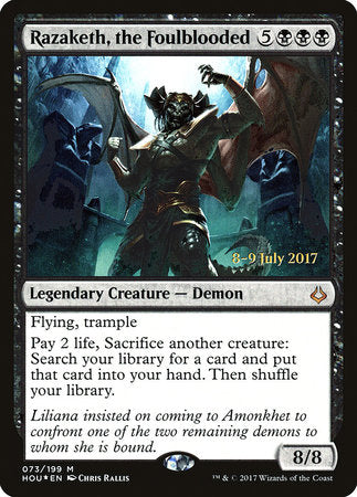 Razaketh, the Foulblooded [Hour of Devastation Promos] | Jack's On Queen