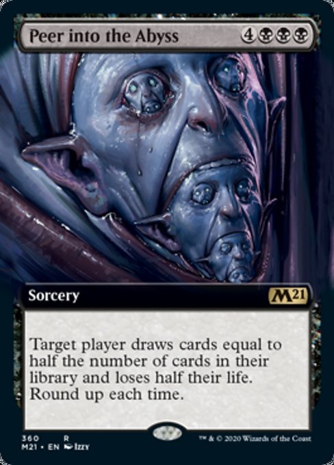 Peer Into the Abyss (Extended Art) [Core Set 2021] | Jack's On Queen