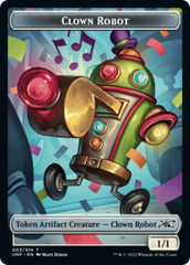 Clown Robot (003) // Food (010) Double-sided Token [Unfinity Tokens] | Jack's On Queen