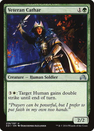 Veteran Cathar [Shadows over Innistrad] | Jack's On Queen