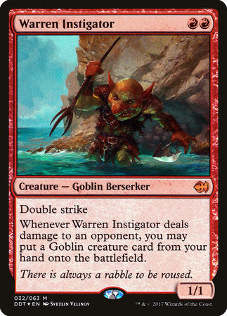 Warren Instigator [Duel Decks: Merfolk vs. Goblins] | Jack's On Queen