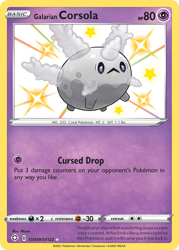Galarian Corsola (SV049/SV122) [Sword & Shield: Shining Fates] | Jack's On Queen