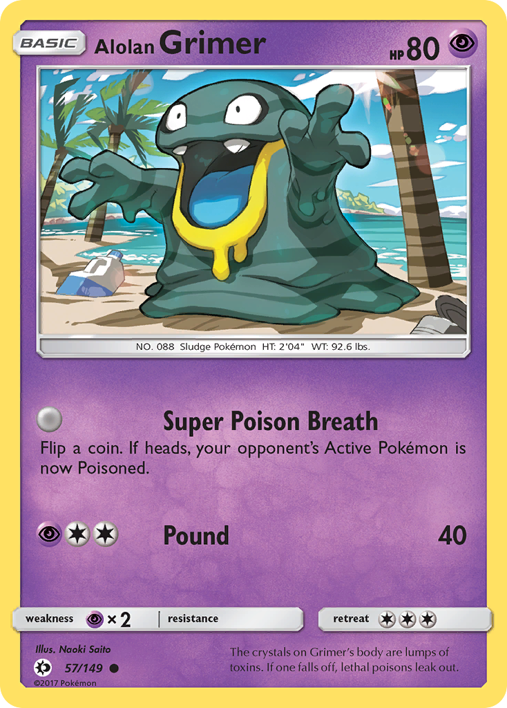 Alolan Grimer (57/149) [Sun & Moon: Base Set] | Jack's On Queen