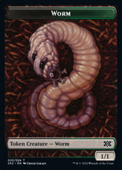 Worm // Aven Initiate Double-sided Token [Double Masters 2022 Tokens] | Jack's On Queen