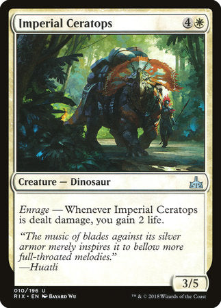 Imperial Ceratops [Rivals of Ixalan] | Jack's On Queen