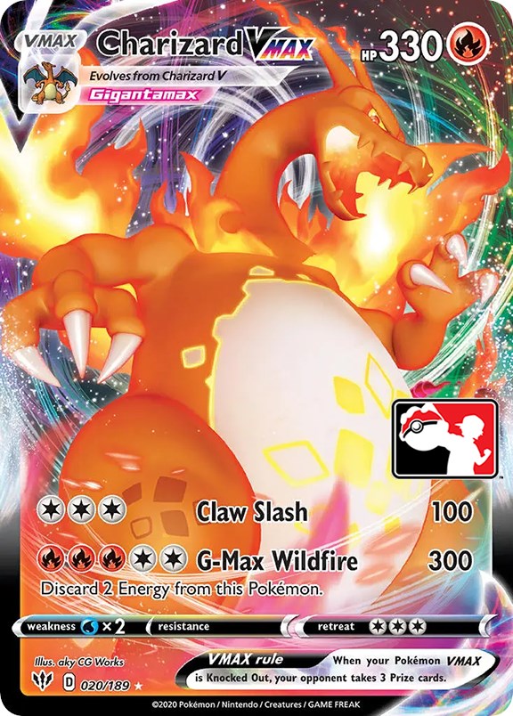 Charizard VMAX (020/189) [Prize Pack Series One] | Jack's On Queen