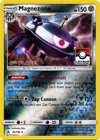 Magnezone (83/156) (League Promo 4th Place) [Sun & Moon: Ultra Prism] | Jack's On Queen