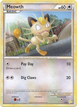 Meowth (4/30) [HeartGold & SoulSilver: Trainer Kit - Raichu] | Jack's On Queen