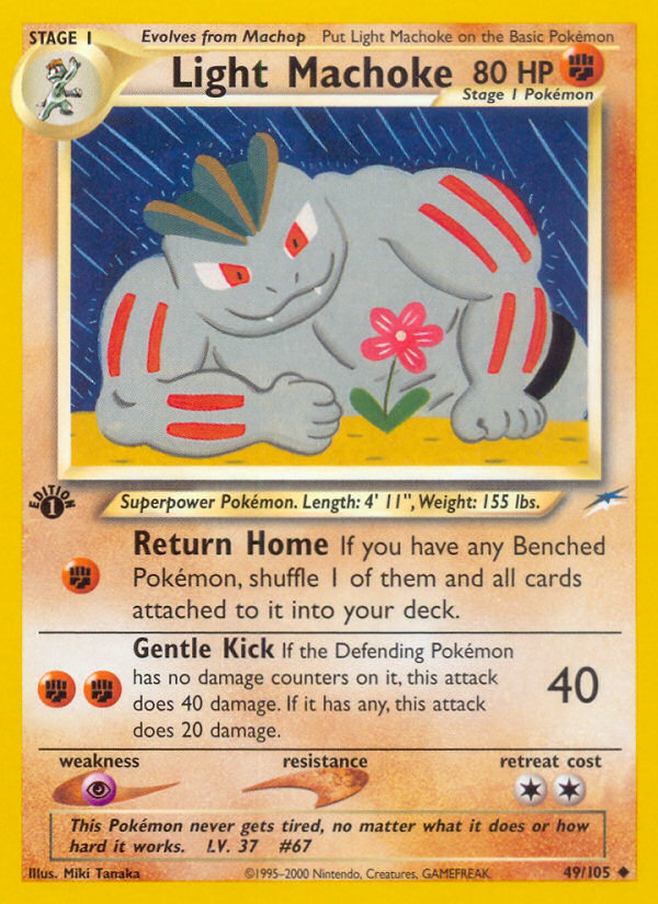 Light Machoke (49/105) [Neo Destiny 1st Edition] | Jack's On Queen