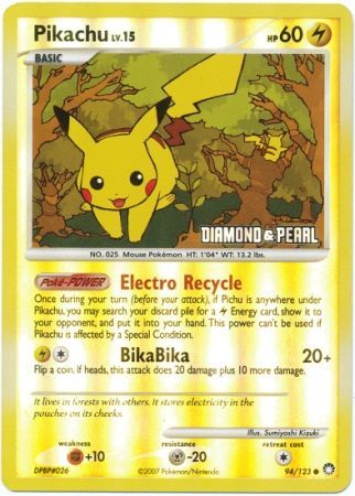 Pikachu (94/123) [Burger King Promos: 2008 Collection] | Jack's On Queen