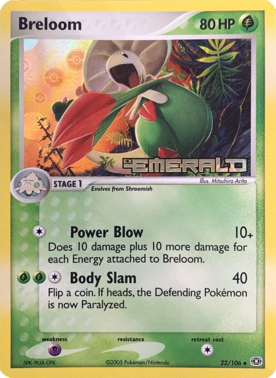 Breloom (22/106) (Stamped) [EX: Emerald] | Jack's On Queen