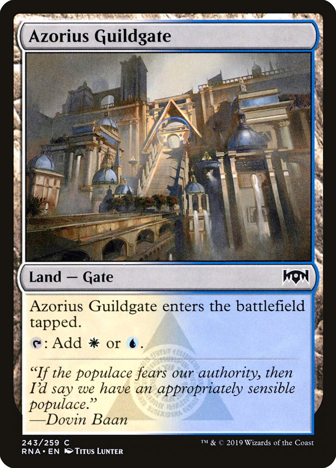 Azorius Guildgate (243/259) [Ravnica Allegiance] | Jack's On Queen