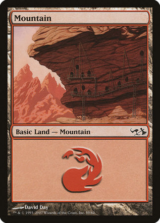 Mountain (59) [Duel Decks: Elves vs. Goblins] | Jack's On Queen