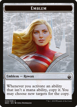Emblem - Rowan [Battlebond Tokens] | Jack's On Queen