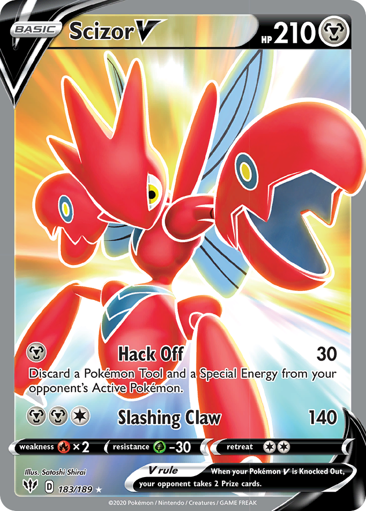 Scizor V (183/189) [Sword & Shield: Darkness Ablaze] | Jack's On Queen