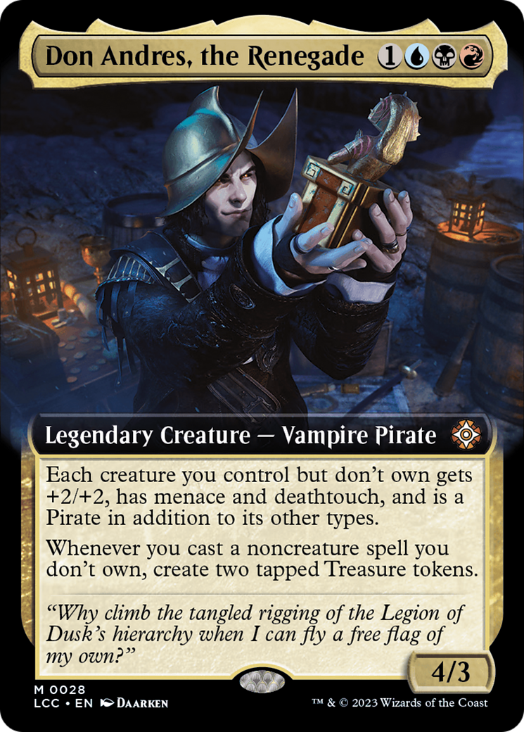 Don Andres, the Renegade (Extended Art) [The Lost Caverns of Ixalan Commander] | Jack's On Queen