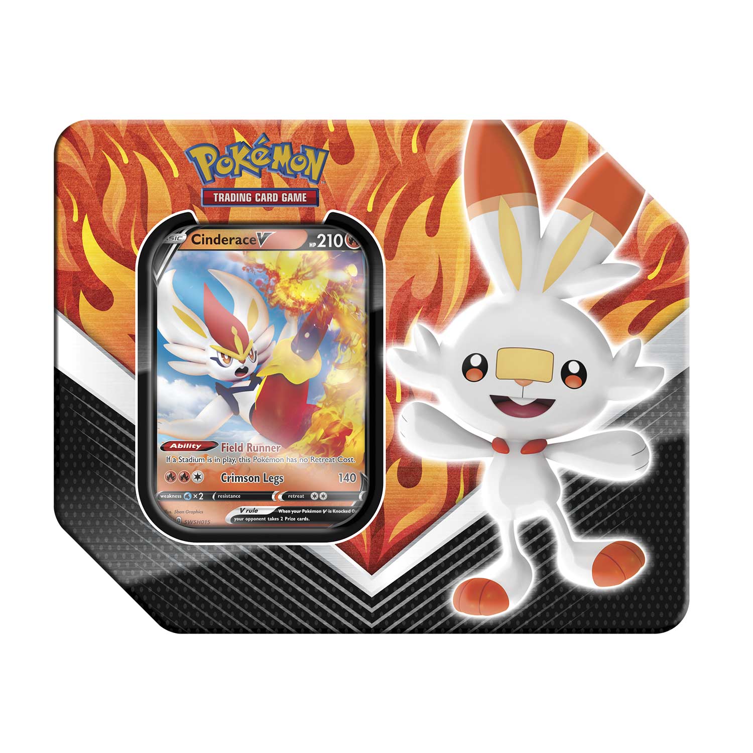 Sword & Shield - Galar Partners Collector's Tin (Cinderace V) | Jack's On Queen