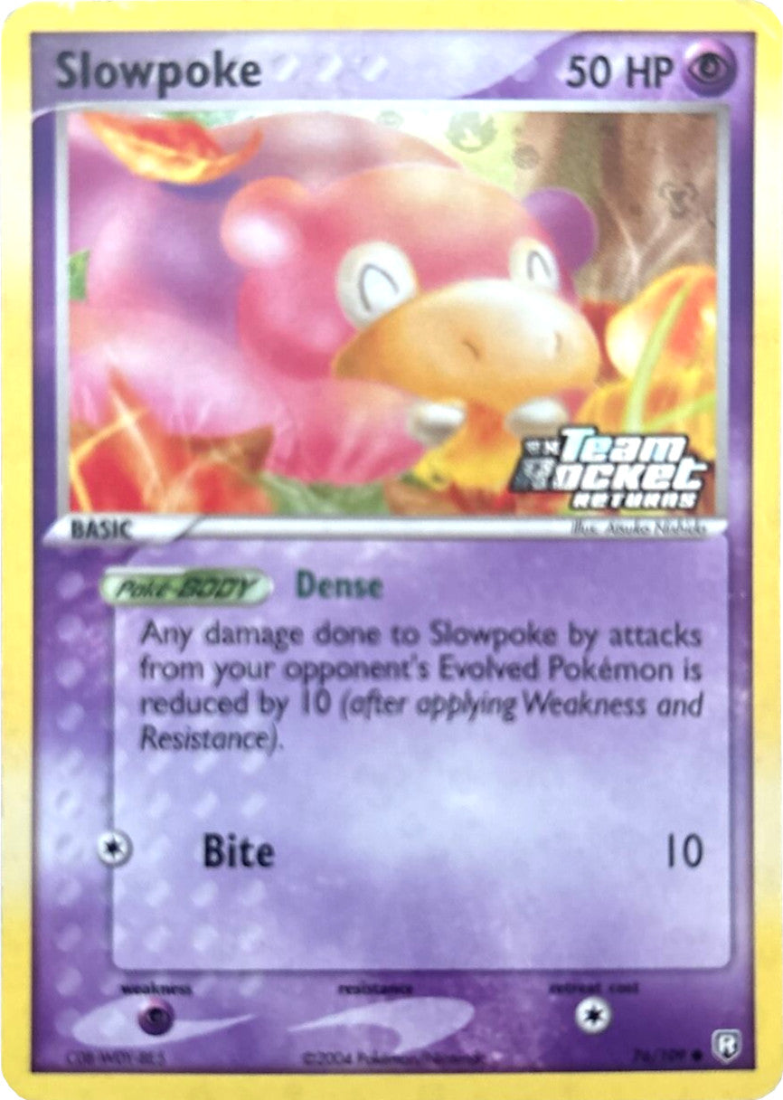 Slowpoke (76/109) (Stamped) [EX: Team Rocket Returns] | Jack's On Queen