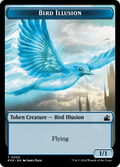 Spirit (0018) // Bird Illusion Double-Sided Token [Ravnica Remastered Tokens] | Jack's On Queen