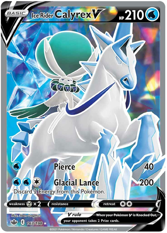 Ice Rider Calyrex V (163/198) [Sword & Shield: Chilling Reign] | Jack's On Queen
