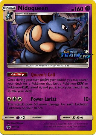 Nidoqueen (SM160) (Staff) [Sun & Moon: Black Star Promos] | Jack's On Queen