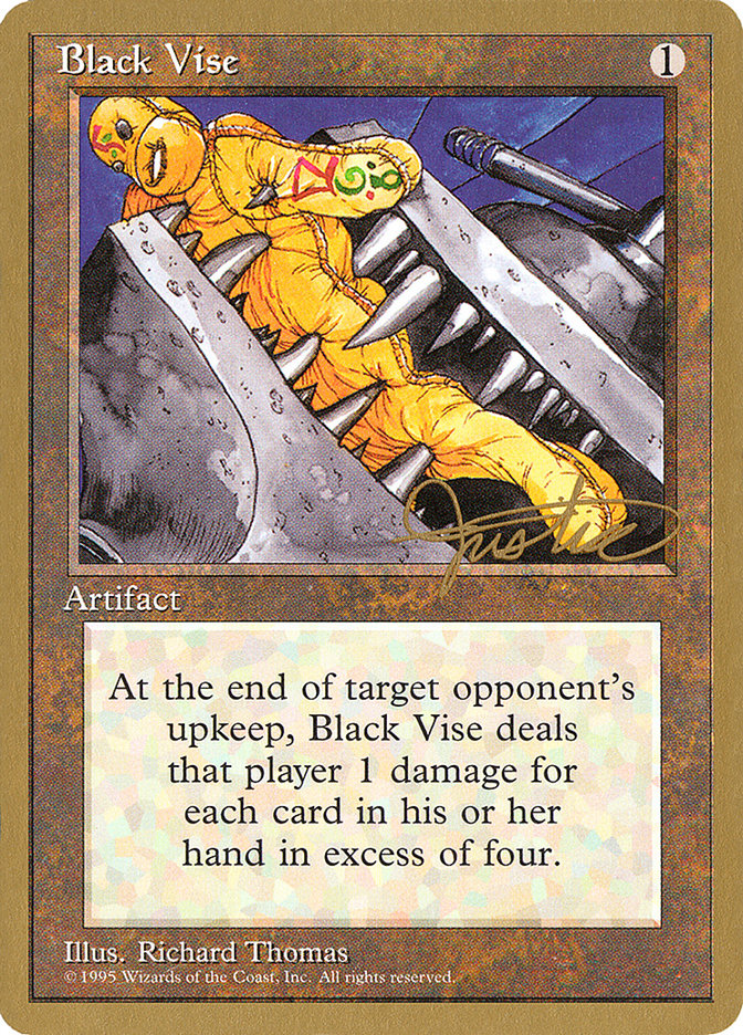 Black Vise (Mark Justice) [Pro Tour Collector Set] | Jack's On Queen