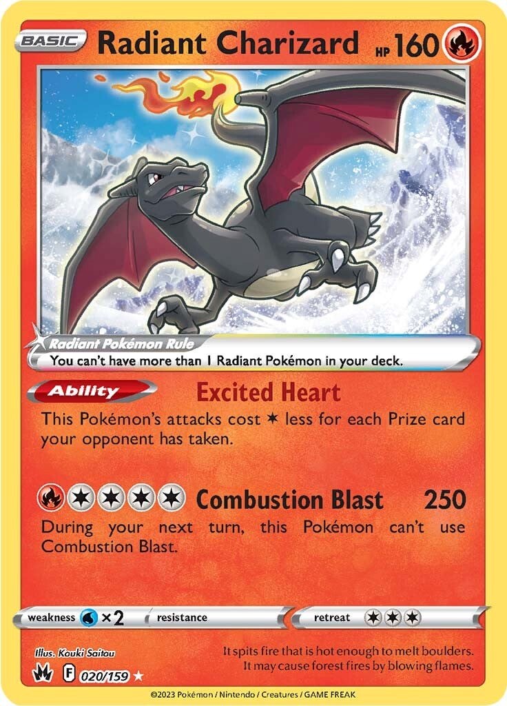 Radiant Charizard (020/159) [Sword & Shield: Crown Zenith] | Jack's On Queen