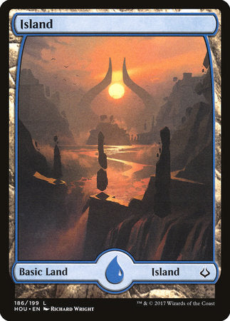 Island (186) - Full Art [Hour of Devastation] | Jack's On Queen