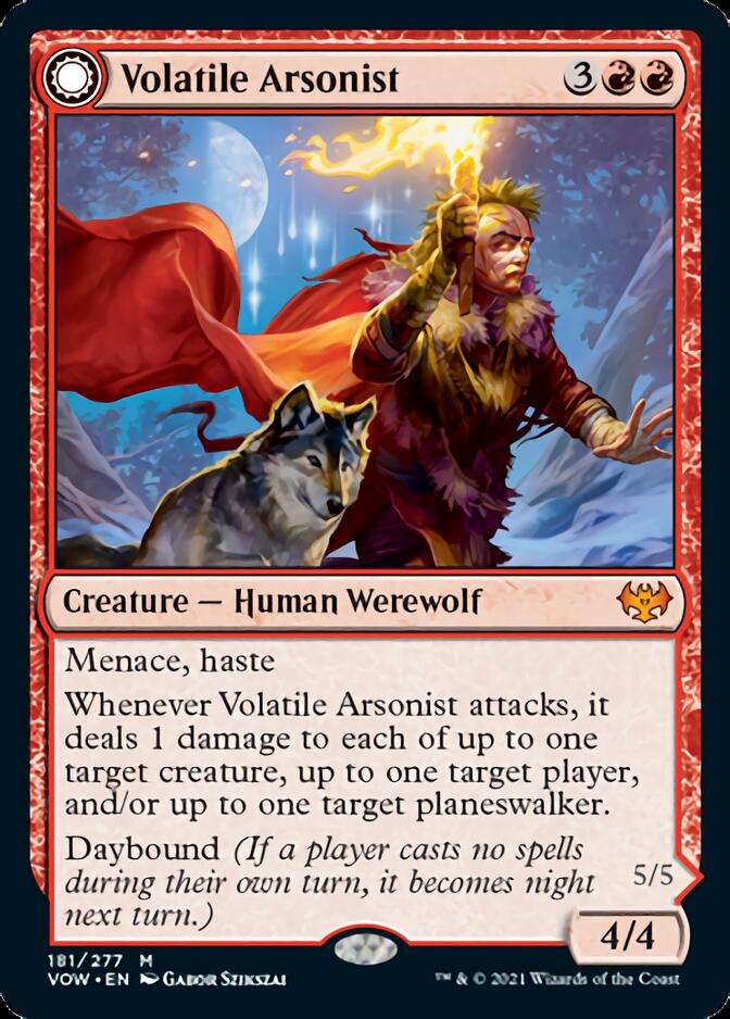 Volatile Arsonist // Dire-Strain Anarchist [Innistrad: Crimson Vow] | Jack's On Queen