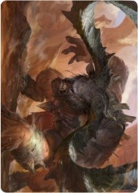 Moraug, Fury of Akoum Art Card [Zendikar Rising Art Series] | Jack's On Queen