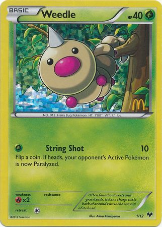 Weedle (1/12) [McDonald's Promos: 2014 Collection] | Jack's On Queen