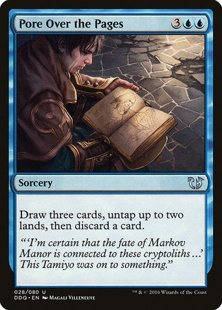 Pore Over the Pages [Duel Decks: Blessed vs. Cursed] | Jack's On Queen