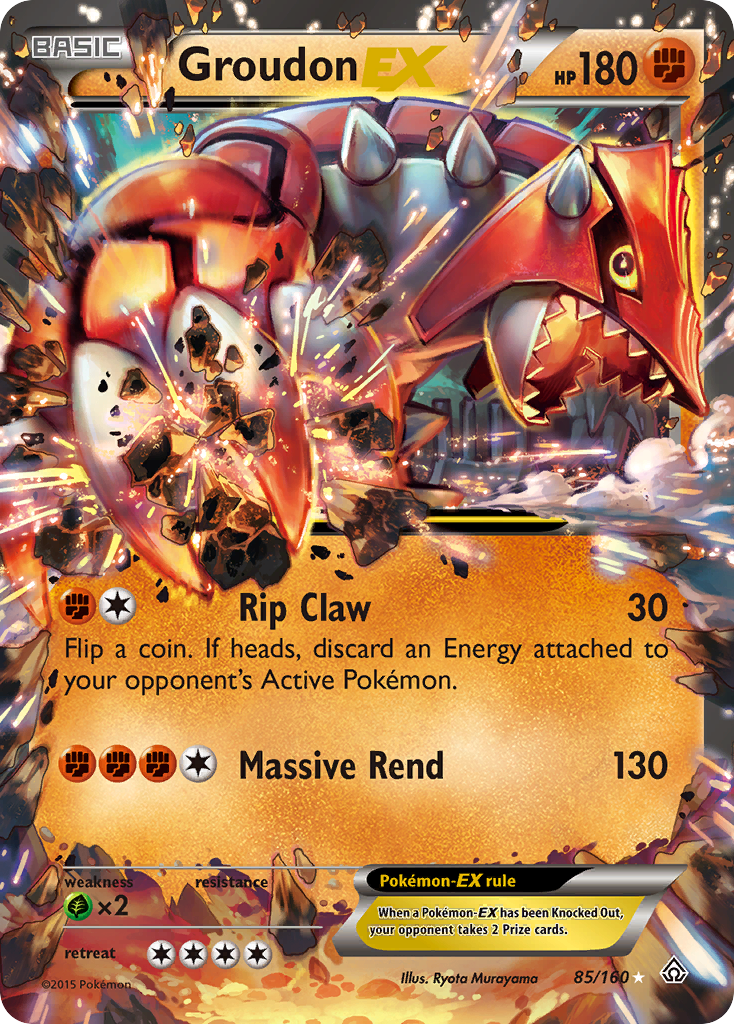 Groudon EX (85/160) [XY: Primal Clash] | Jack's On Queen