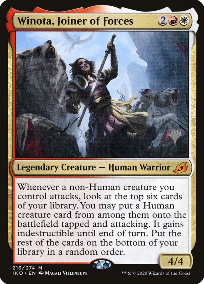 Winota, Joiner of Forces (Promo Pack) [Ikoria: Lair of Behemoths Promos] | Jack's On Queen