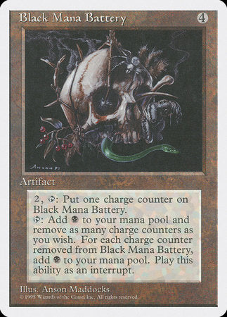 Black Mana Battery [Fourth Edition] | Jack's On Queen