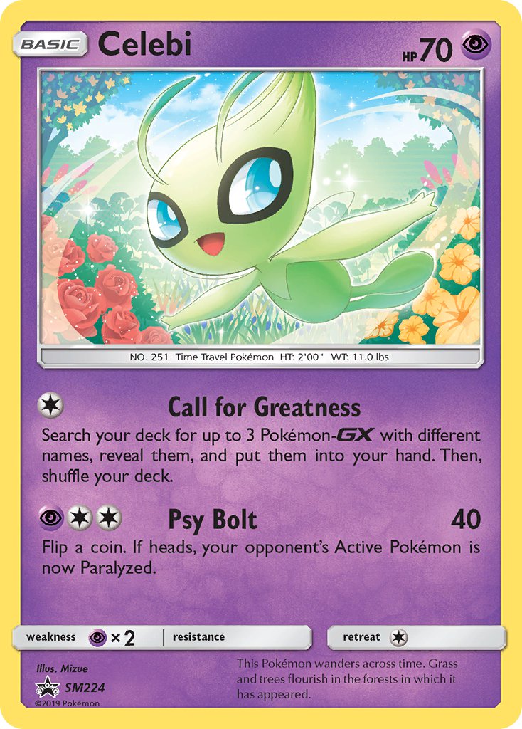 Celebi (SM224) [Sun & Moon: Black Star Promos] | Jack's On Queen