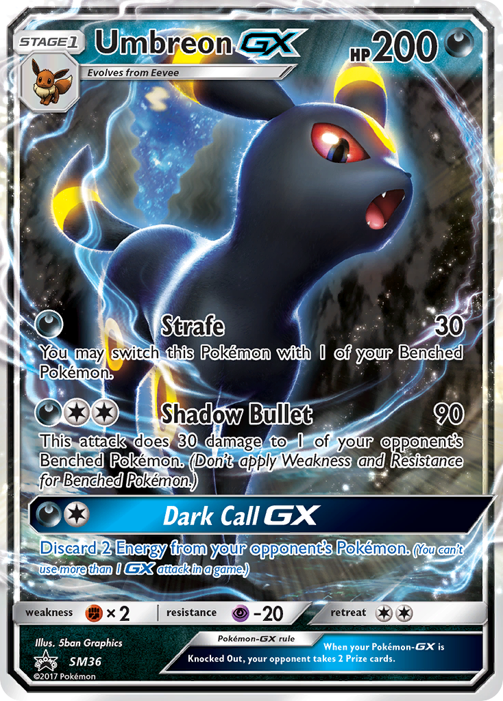 Umbreon GX (SM36) [Sun & Moon: Black Star Promos] | Jack's On Queen