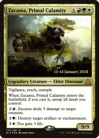 Zacama, Primal Calamity [Rivals of Ixalan Promos] | Jack's On Queen