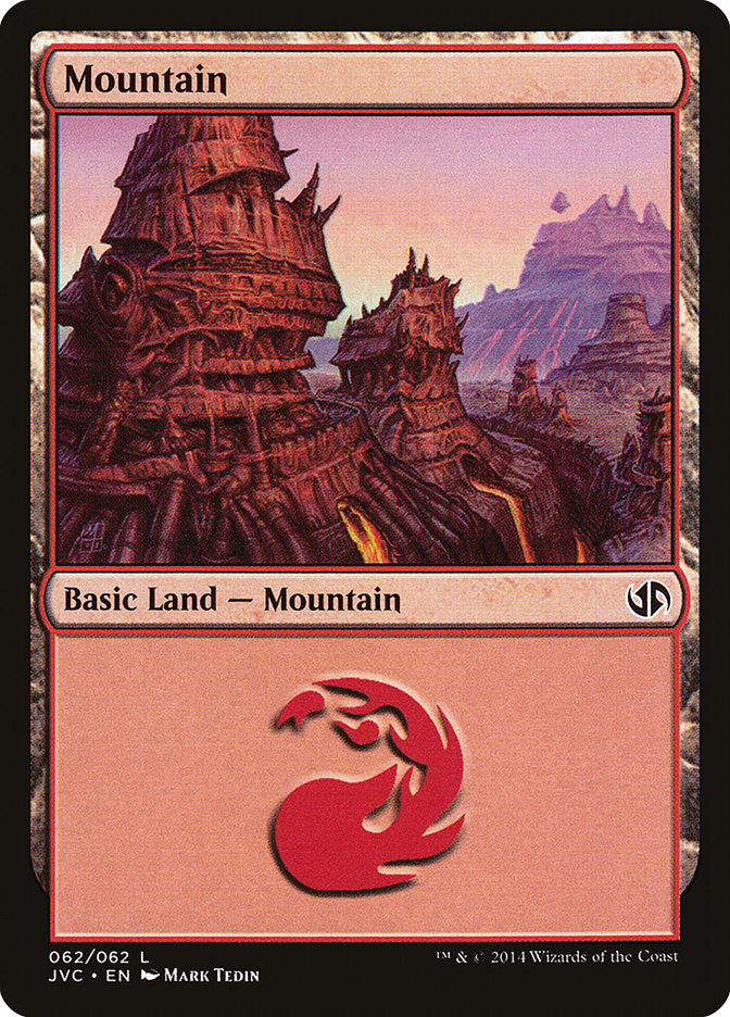 Mountain (62) [Duel Decks Anthology] | Jack's On Queen