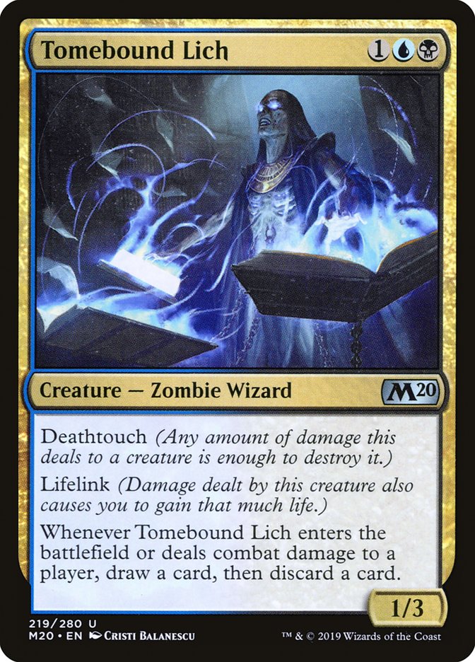 Tomebound Lich [Core Set 2020] | Jack's On Queen