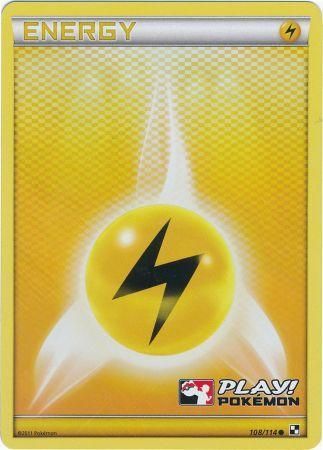 Lightning Energy (108/114) (Play Pokemon Promo) [Black & White: Base Set] | Jack's On Queen