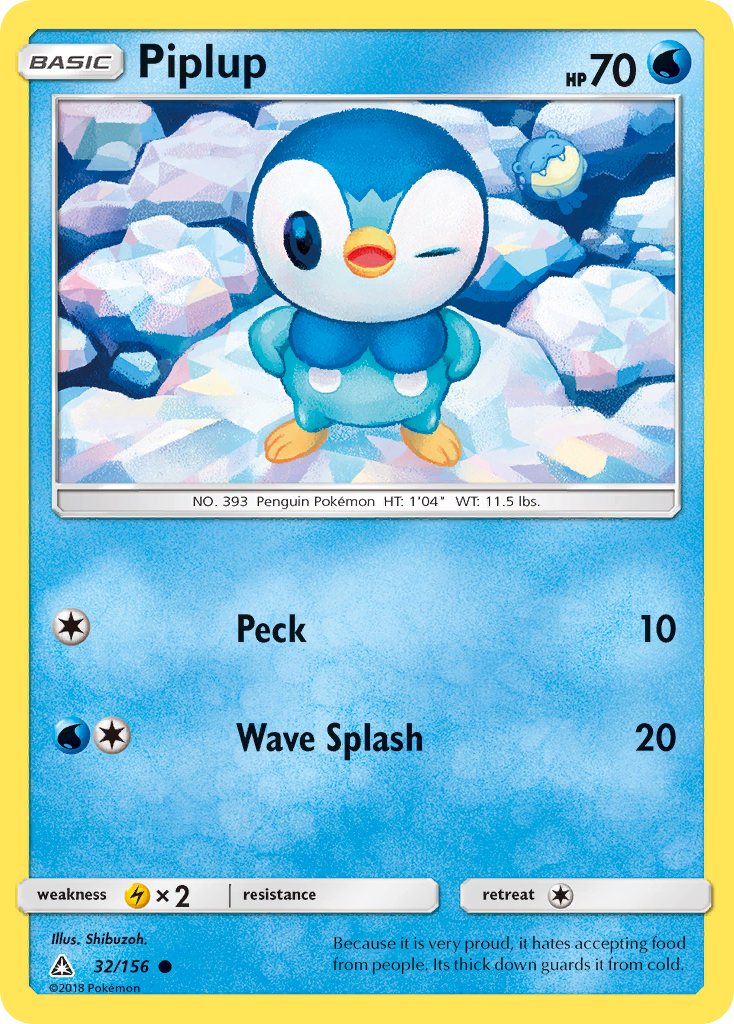 Piplup (32/156) [Sun & Moon: Ultra Prism] | Jack's On Queen