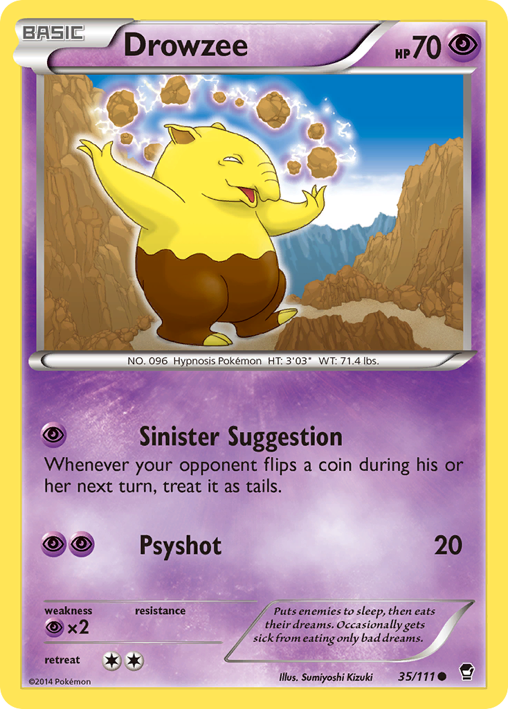 Drowzee (35/111) [XY: Furious Fists] | Jack's On Queen
