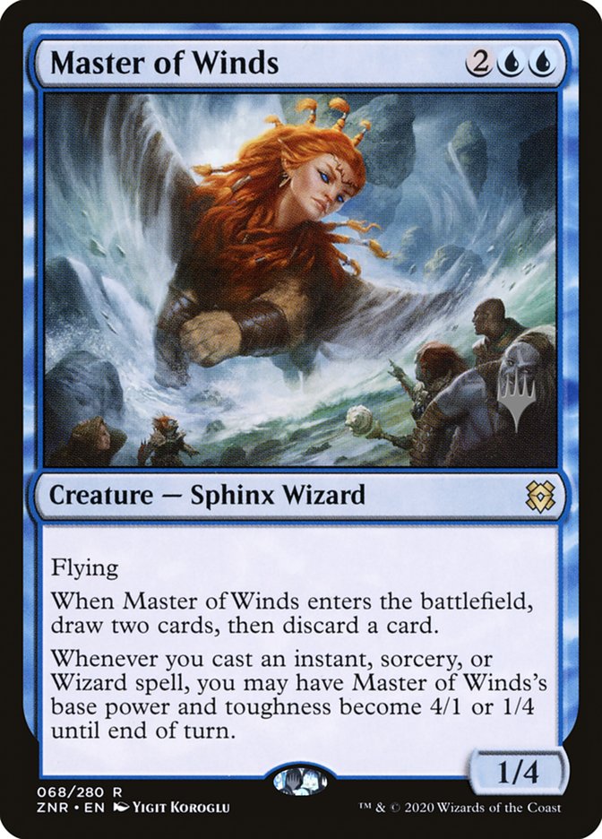 Master of Winds (Promo Pack) [Zendikar Rising Promos] | Jack's On Queen