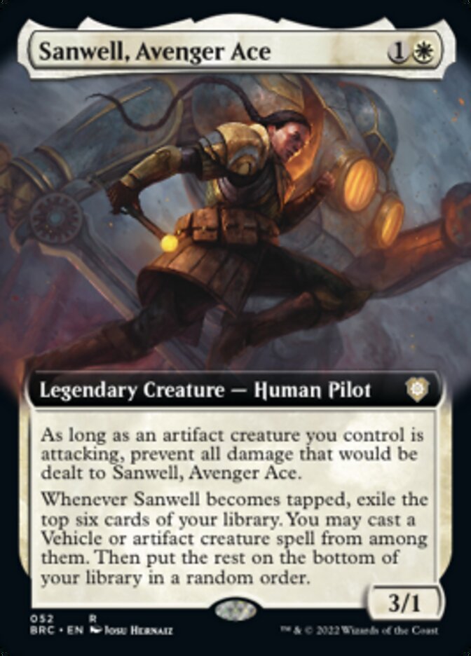 Sanwell, Avenger Ace (Extended Art) [The Brothers' War Commander] | Jack's On Queen