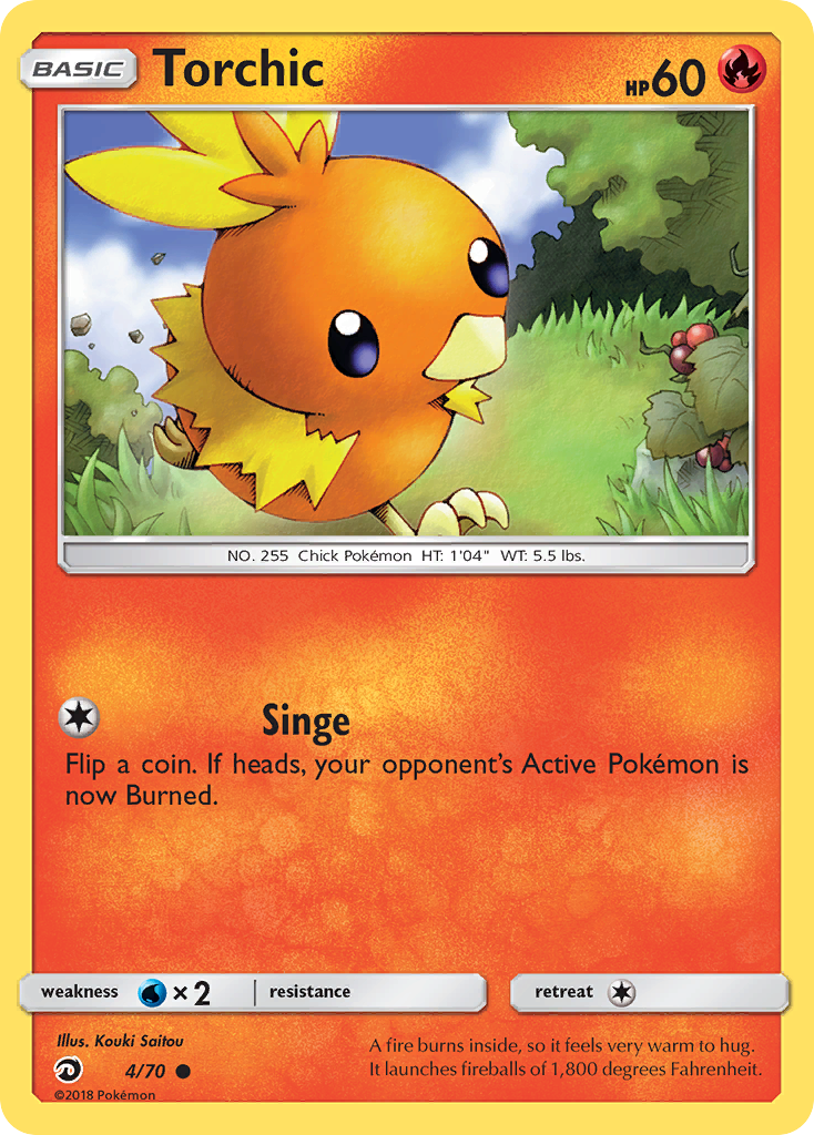 Torchic (4/70) [Sun & Moon: Dragon Majesty] | Jack's On Queen