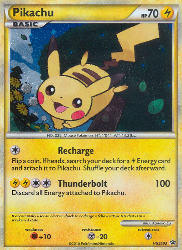 Pikachu (HGSS03) [HeartGold & SoulSilver: Black Star Promos] | Jack's On Queen