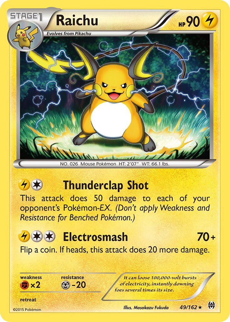 Raichu (49/162) (Theme Deck Exclusive) [XY: BREAKthrough] | Jack's On Queen